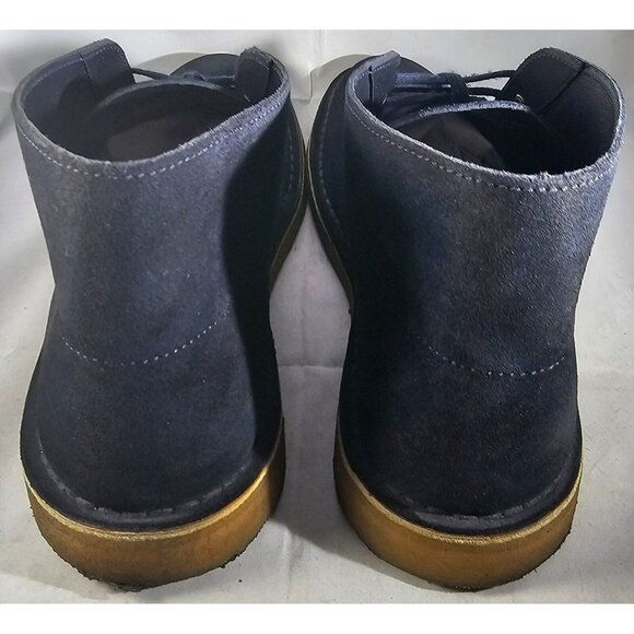 Clarks Men\'s Originals Desert Chukka  Dark Navy Blue Suede Boots  Size 10 main image 11